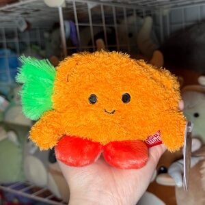 Bumbumz SpringBumz 5” Carson the Carrot Stuffed Soft Bean Plush